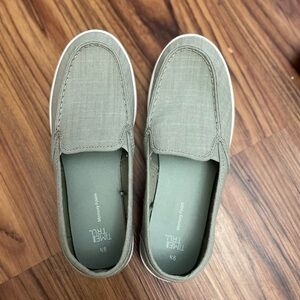 Time and Tru Sage Green Casual Slip-Ons